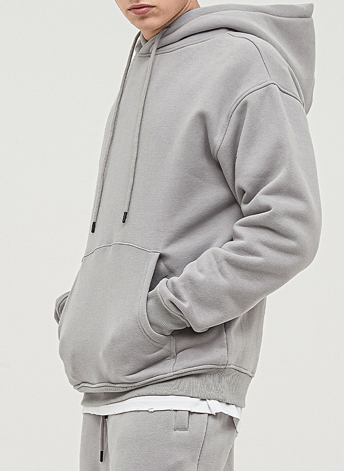  Loose Solid Color Hoodie Unisex BE2622