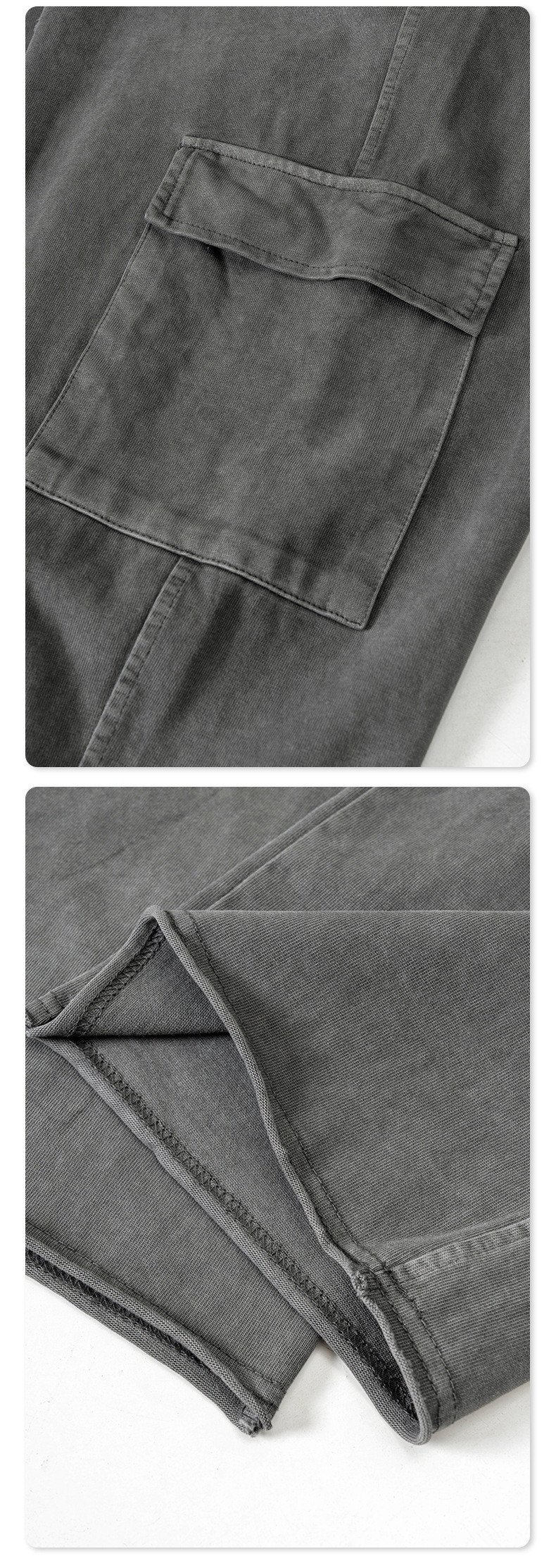 Thin Fabric Multi-Pocket Straight Leg Pants BE3293