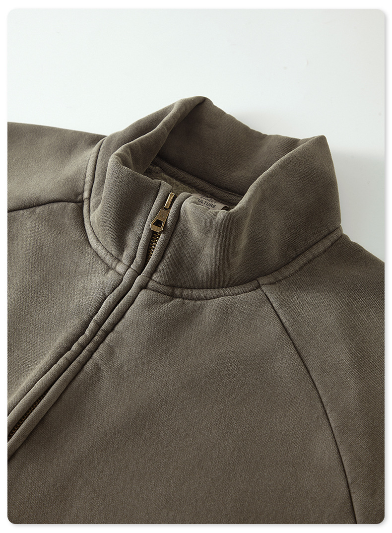  Vintage Washed Zip-Up Jacket BEW0130