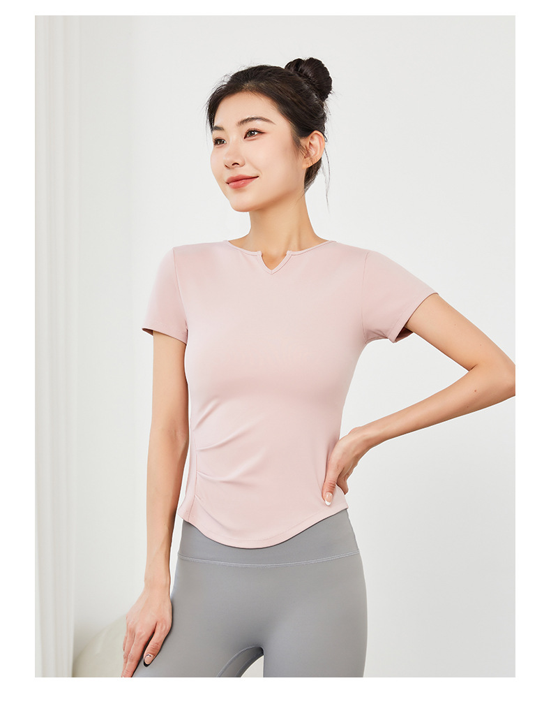 Quick-Dry Yoga Sports Tank Top & Short-Sleeve  SKL-QY22054