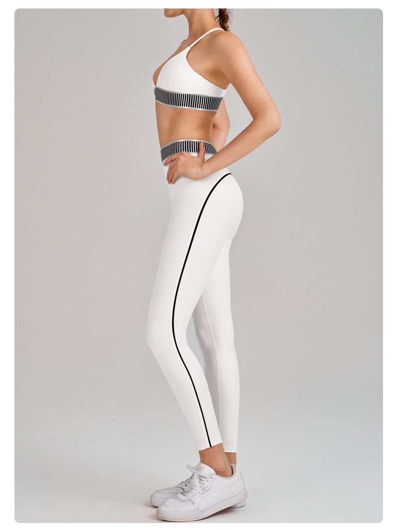 Sports Bra & Full-Length Yoga Leggings Set SKL-QY-B6052+K5608