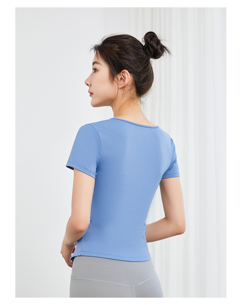 Quick-Dry Yoga Sports Tank Top & Short-Sleeve  SKL-QY22054