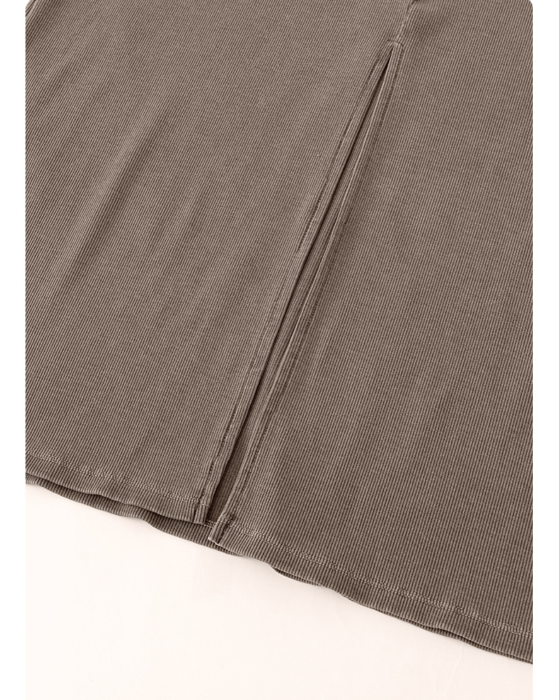  Slim Fit Bodycon Skirt Slimming Slit Dress BEN25153