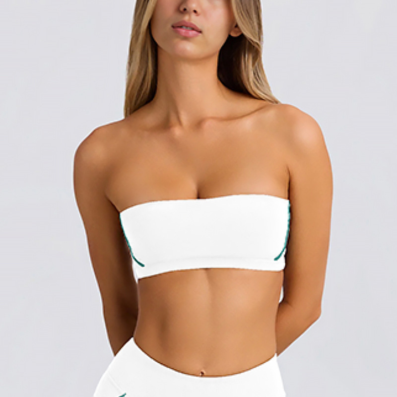 Strapless High-Elasticity Open-Back Sports Bra SKL-QY-B4031