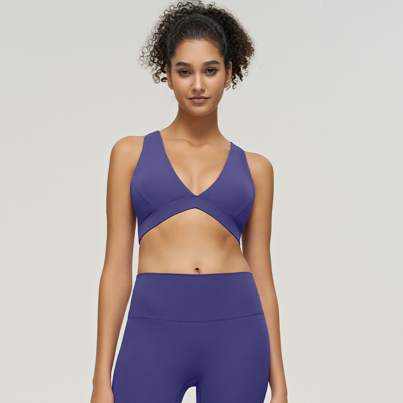 Nude - feeling Yoga Vest with Straps suitable for Running and Fitness SKL-QY-B3088