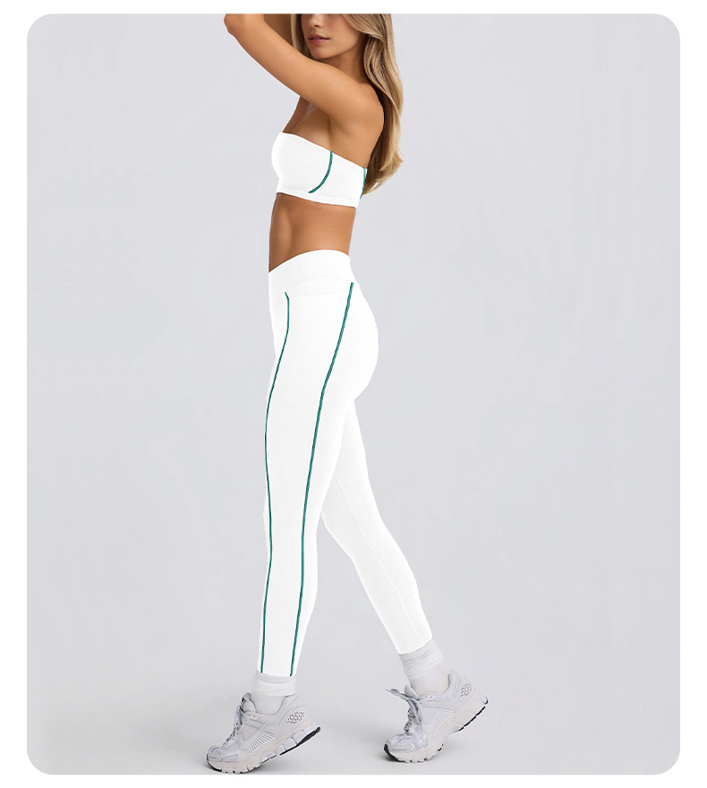 Colorblock Compression Yoga Leggings for Fitness SKL-QY-K4600