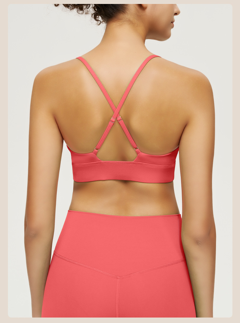 Nude - feeling Yoga Vest with Straps suitable for Running and Fitness SKL-QY-B3086