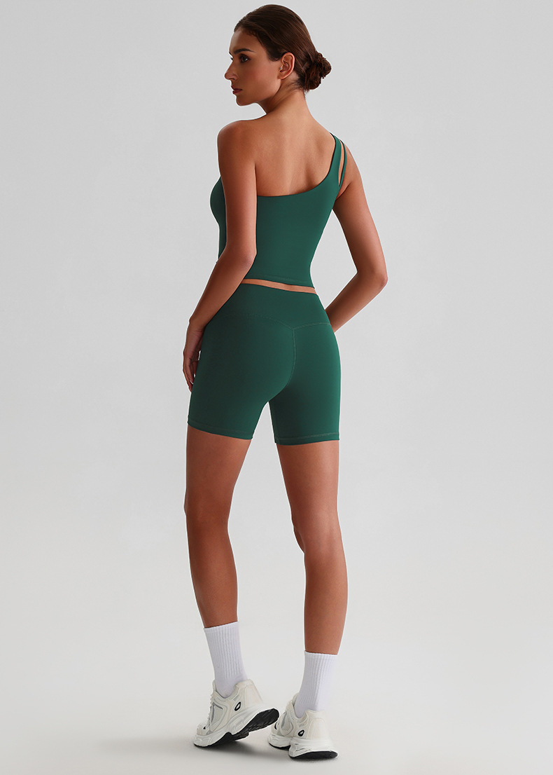 Strappy Sports Bra & Running Workout Pants Quick-Dry Breathable Yoga Set SKL-LQ0329