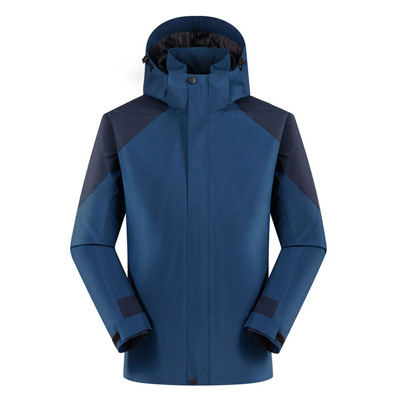 Men's Colorblock Single-Layer Windproof Waterproof Hiking Jacket 909