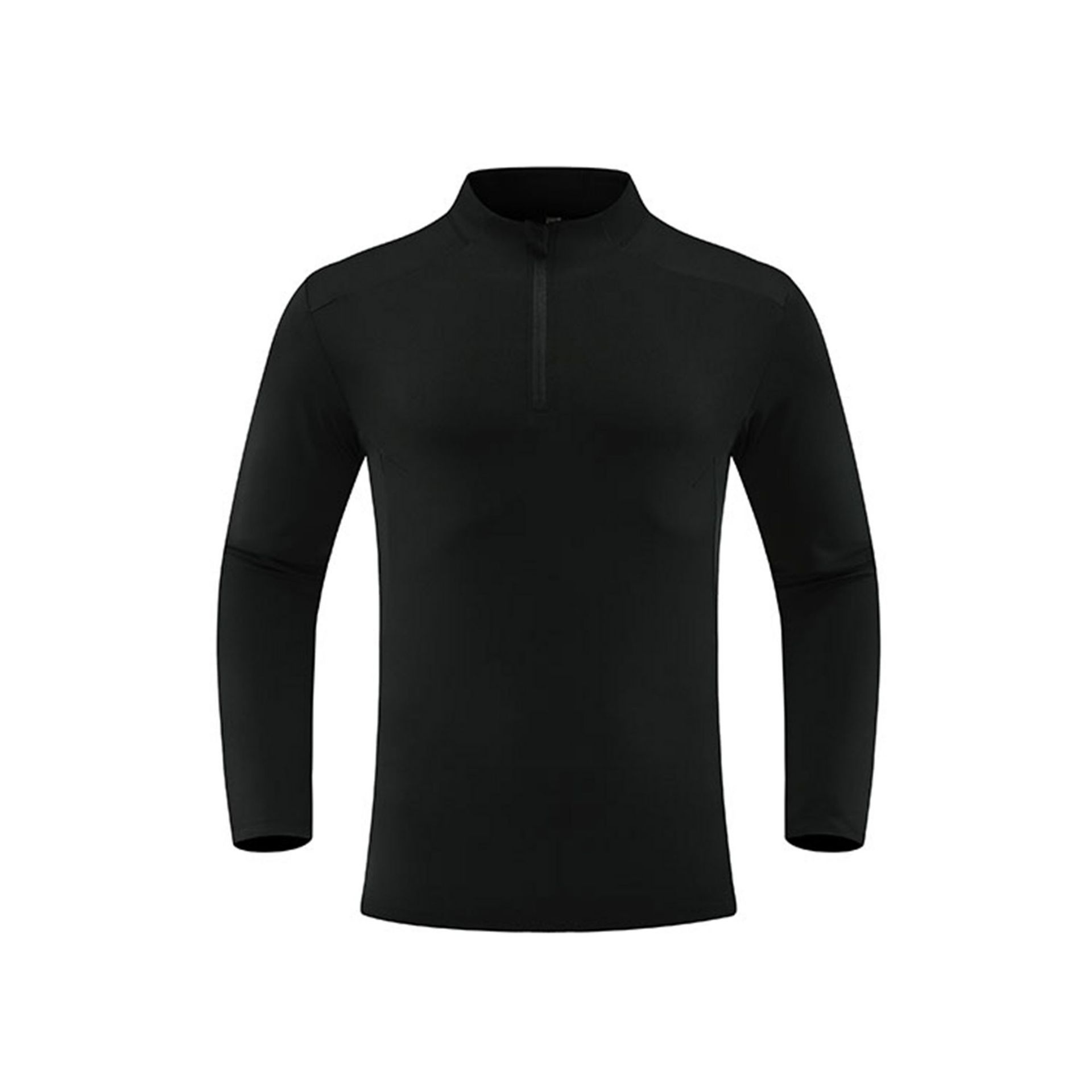 Men's Quick Dry Mock Turtleneck Long Sleeve Athletic Shirt C42112