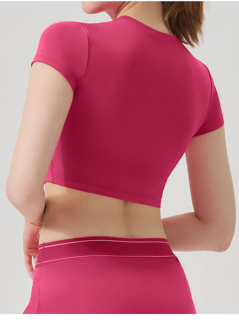 Women's Zip-Up Sexy Running Vest with Shockproof Support SKL-QY-T4895