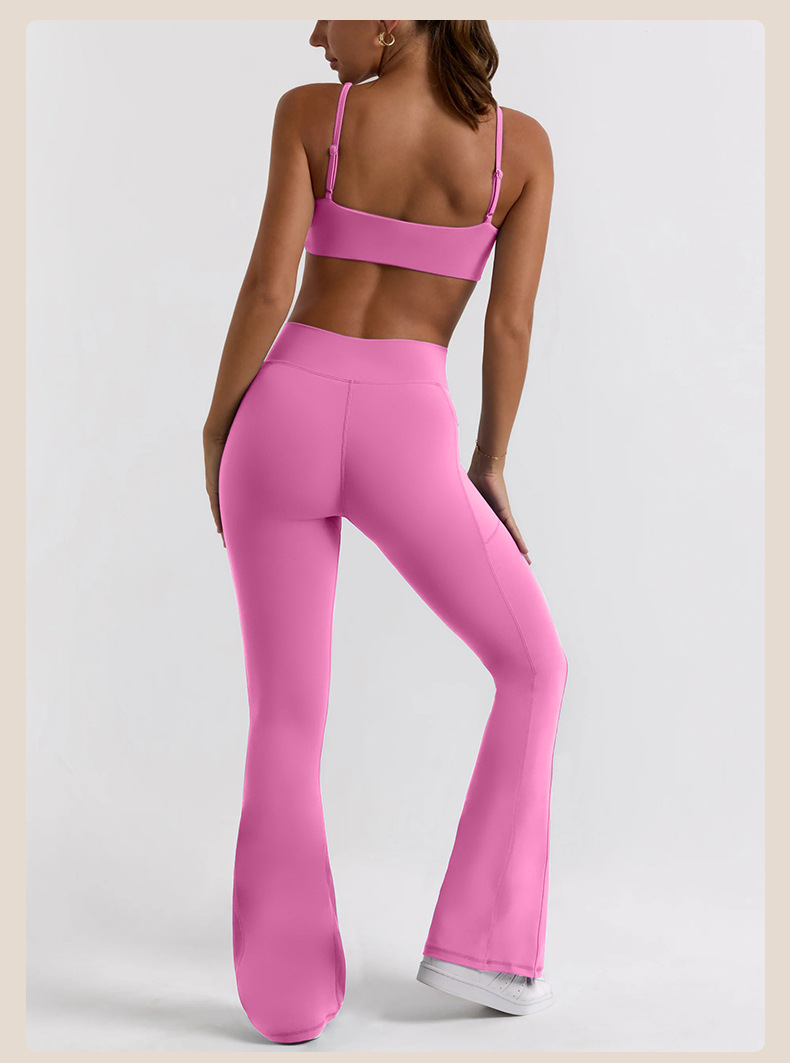 Solid Color Crisscross Strappy Sports Bra for Running Fitness & Yoga SKL-QY-B3075