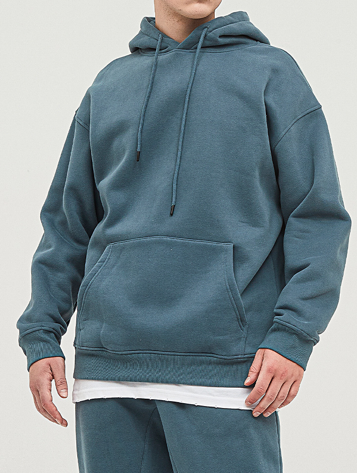  Loose Solid Color Hoodie Unisex BE2622
