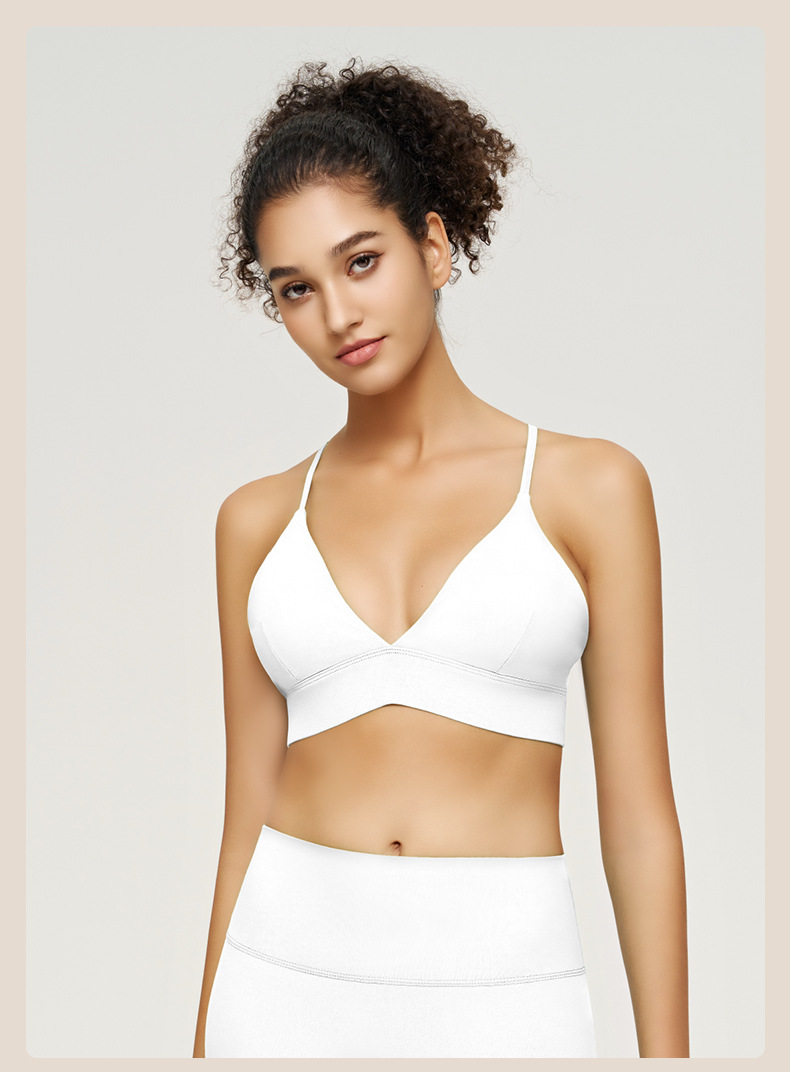 Nude - feeling Yoga Vest with Straps suitable for Running and Fitness SKL-QY-B3086