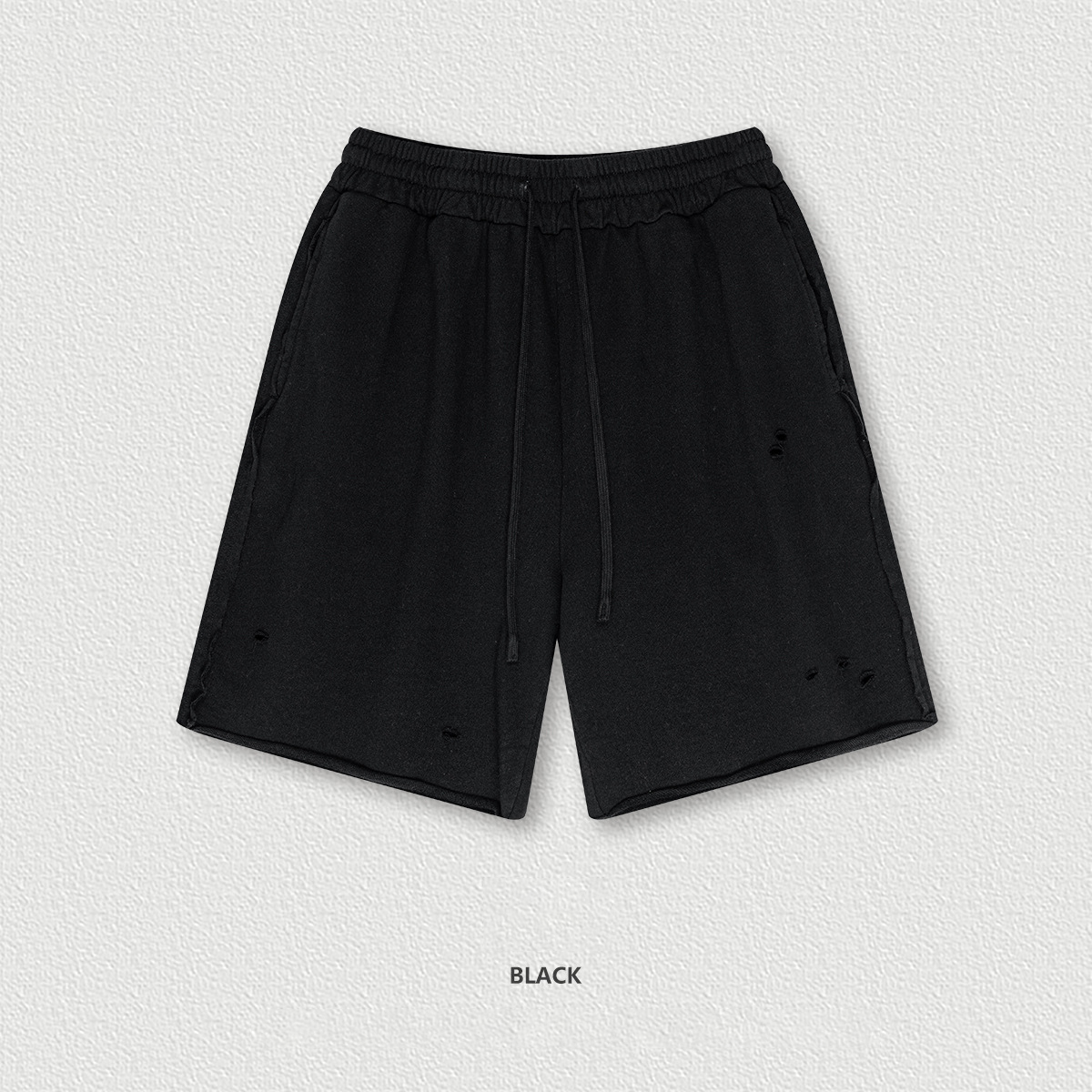 Washed Batik Knee-Length Shorts BEK2550