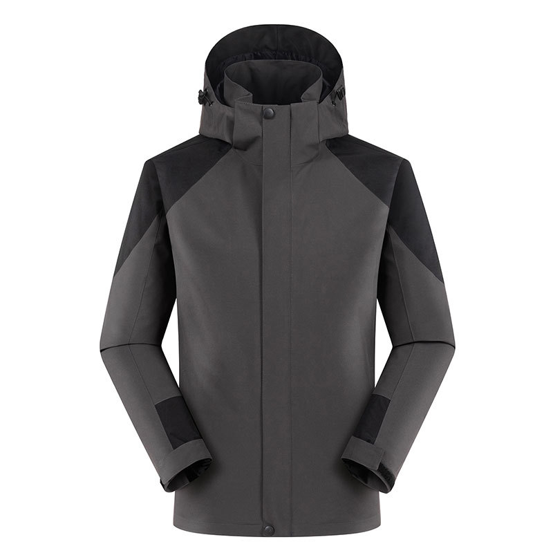 Men's Colorblock Single-Layer Windproof Waterproof Hiking Jacket 909