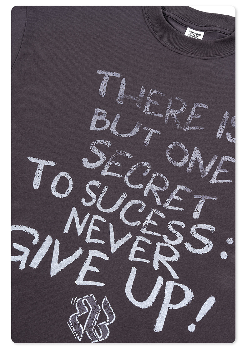 Hip Hop Letter Gradient Short Sleeve T-Shirt BE4389