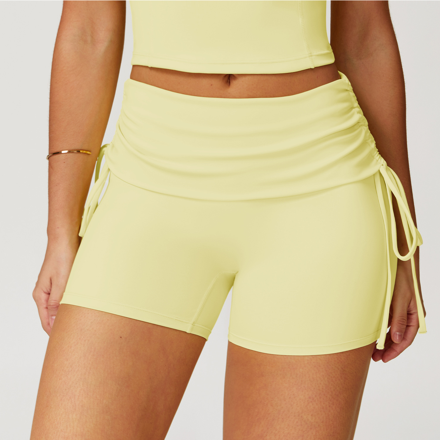 Women's  Compression Drawstring Yoga Shorts 3055