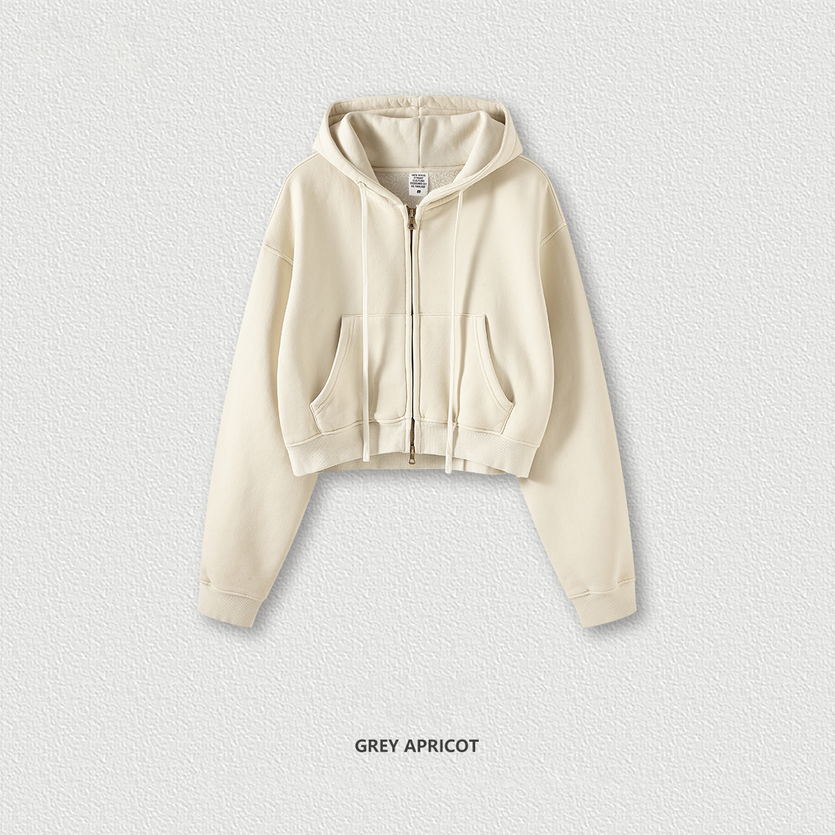  Vintage Washed Zip-Up Hoodie Jacket BEN822