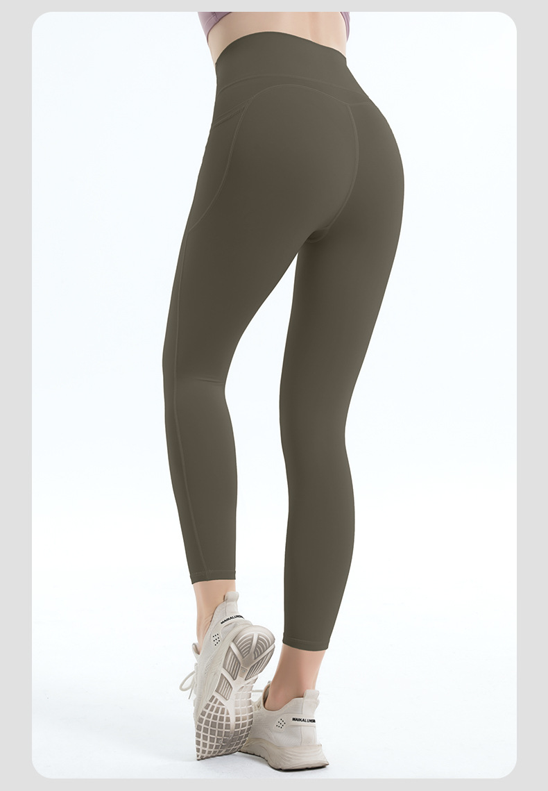 Tight Fitness Anti-roll-up Seamless Jelly Glue Yoga Leggings SKL-QY-K3532