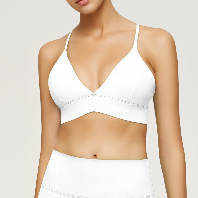 Nude - feeling Yoga Vest with Straps suitable for Running and Fitness SKL-QY-B3086