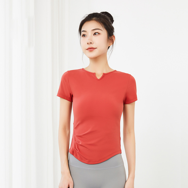 Quick-Dry Yoga Sports Tank Top & Short-Sleeve  SKL-QY22054