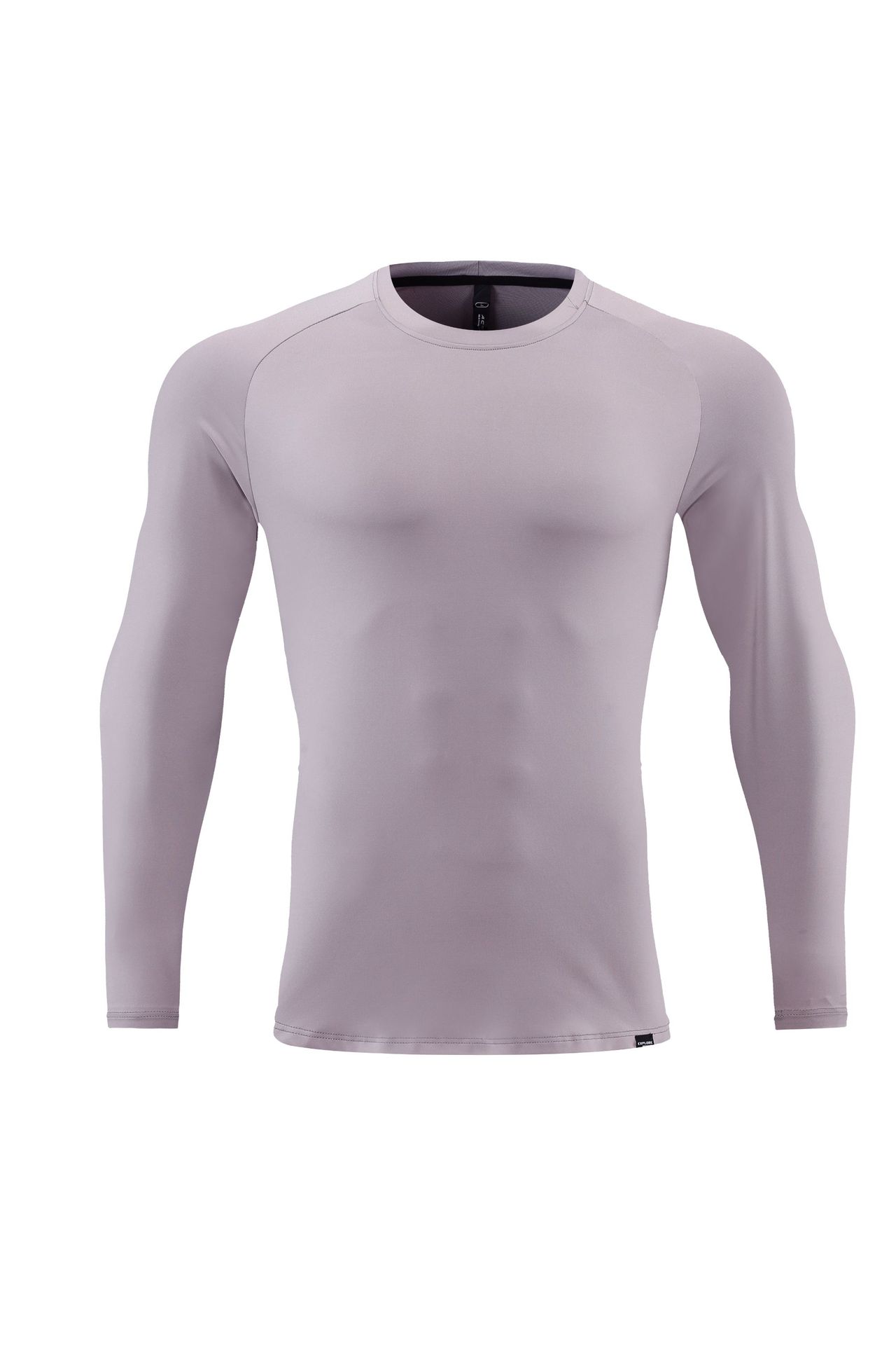 Men's Long Sleeve Round Neck Shirt - Moisture Wicking, Stretchable 895
