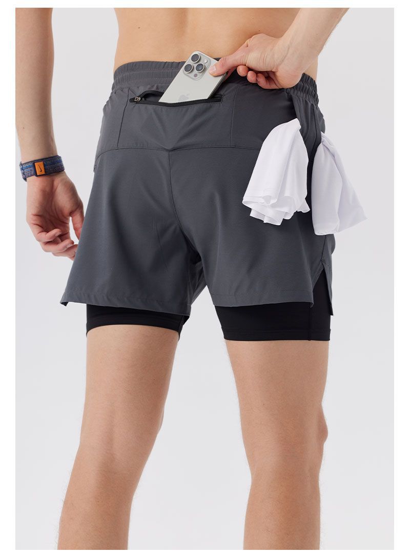 Men's 2-Layer Athletic Shorts H51147