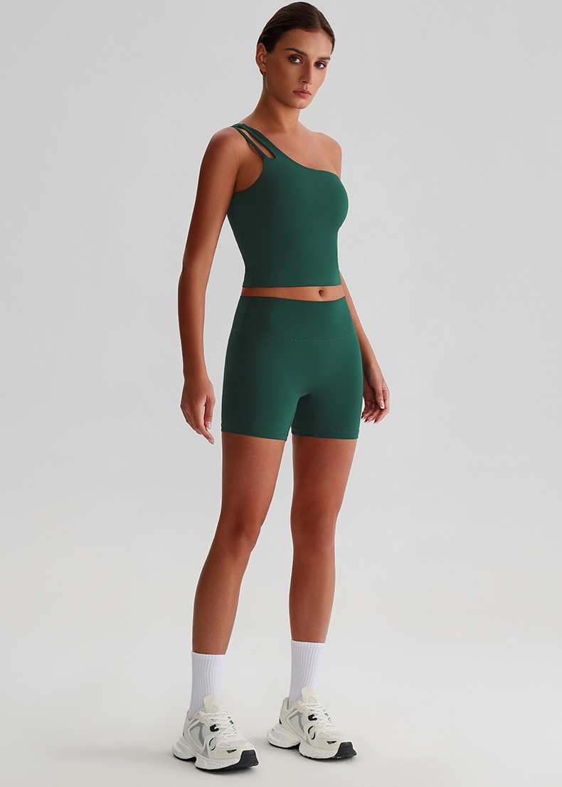 Strappy Sports Bra & Running Workout Pants Quick-Dry Breathable Yoga Set SKL-LQ0329