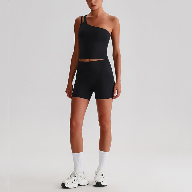 Strappy Sports Bra & Running Workout Pants Quick-Dry Breathable Yoga Set SKL-LQ0329