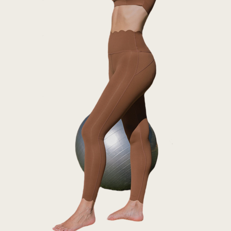 Lace-Trimmed Long Yoga Leggings SKL-FNK8810