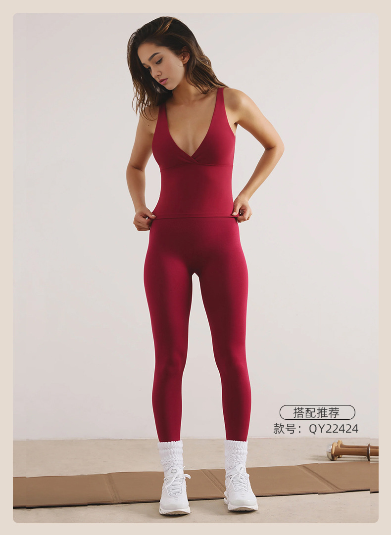 Removable Pad Shockproof Sports Bra with Open-Back Design for Running & Yoga SKL-QY-T3869