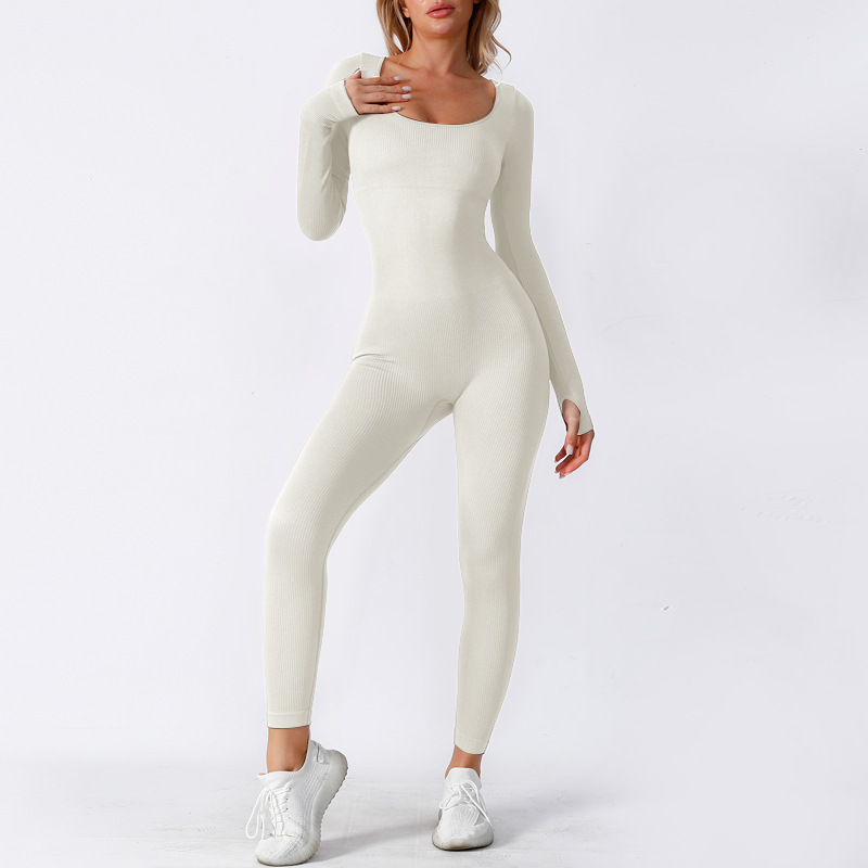 Seamless Long Sleeve Yoga Jumpsuit SGBS-LT3306
