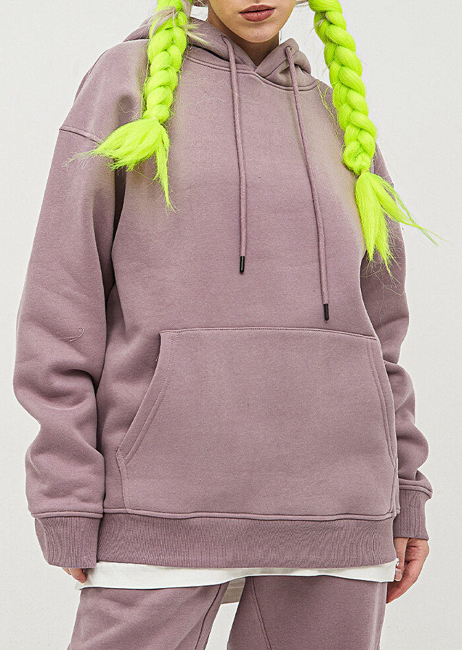  Loose Solid Color Hoodie Unisex BE2622
