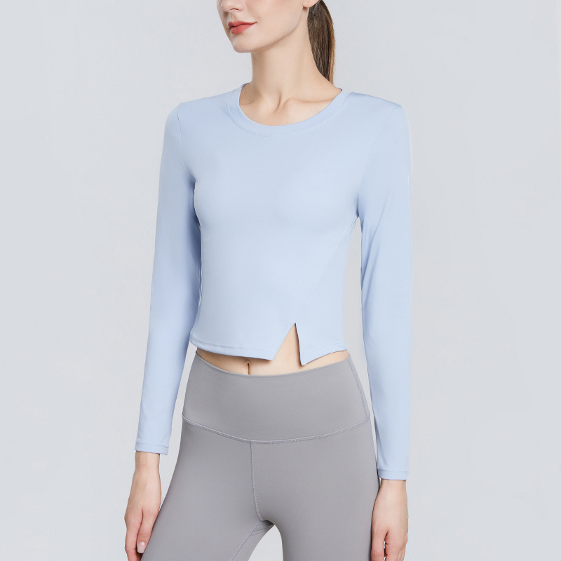 Slim Fit Yoga Jacket for Women Casual Sport Top with Windproof Standing Collar SKL-QY22199