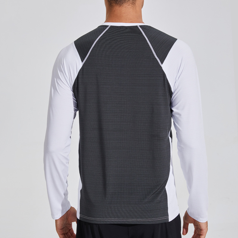 Men's Round Neck Long Sleeve Breathable Tops 879