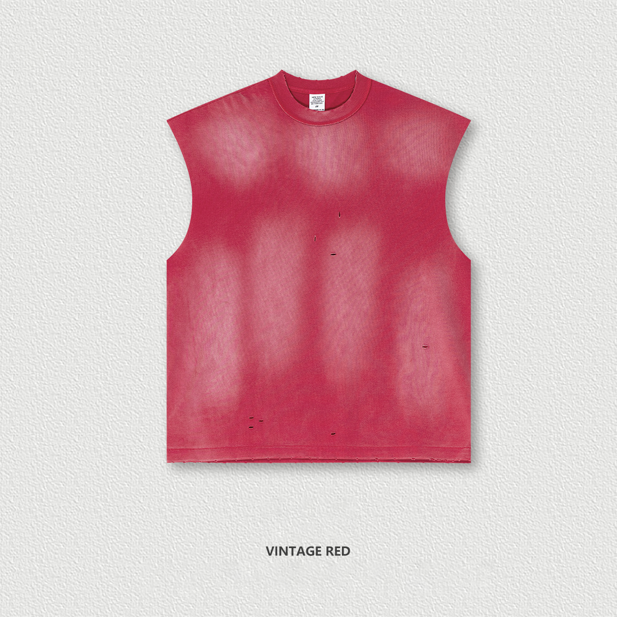 Vintage Distressed Sleeveless Vest  BES25106