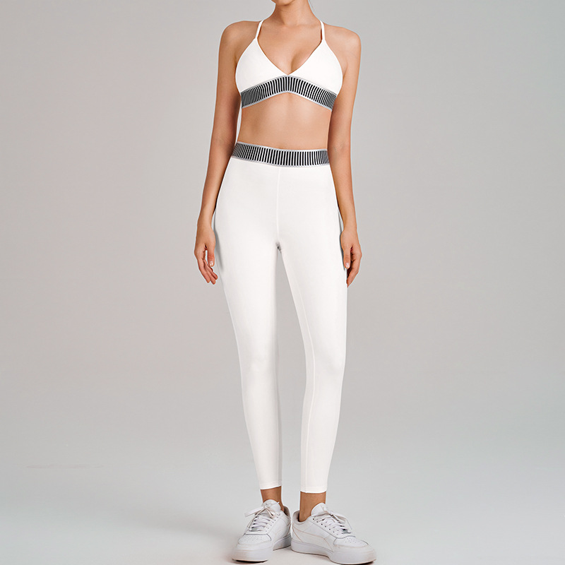 Sports Bra & Full-Length Yoga Leggings Set SKL-QY-B6052+K5608