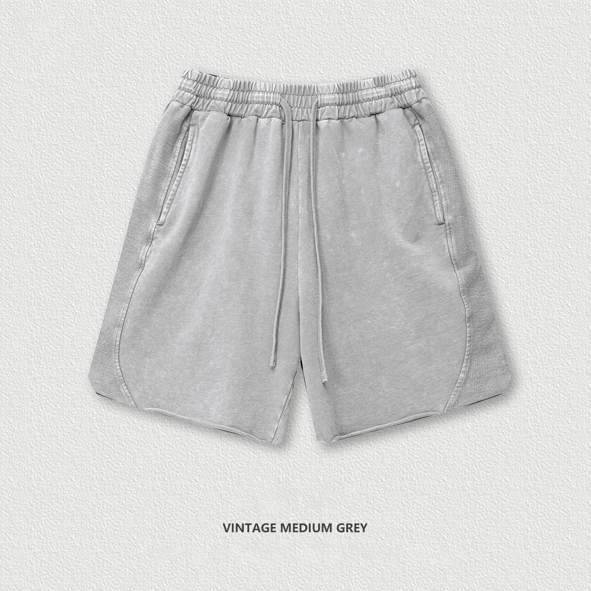 Washed Distressed Loose Shorts BEK25107