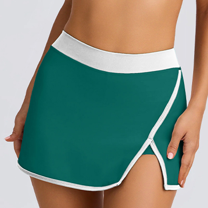 Long-Sleeve Ruffled Golf & Tennis Skirt SKL-QY-K4597