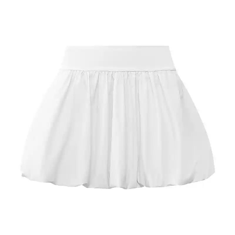 Solid Color Breathable Bubble Tulip Skirt for Yoga Tennis and Fitness SKL-FNK7703