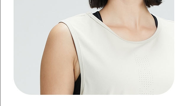 Men's Round Neck Quick-Drying Sleeveless Vest for Sports 4111009