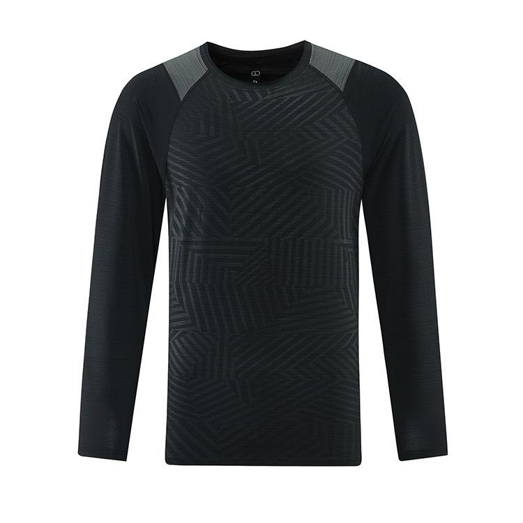 Men's Round Neck Long Sleeve Breathable Tops 879