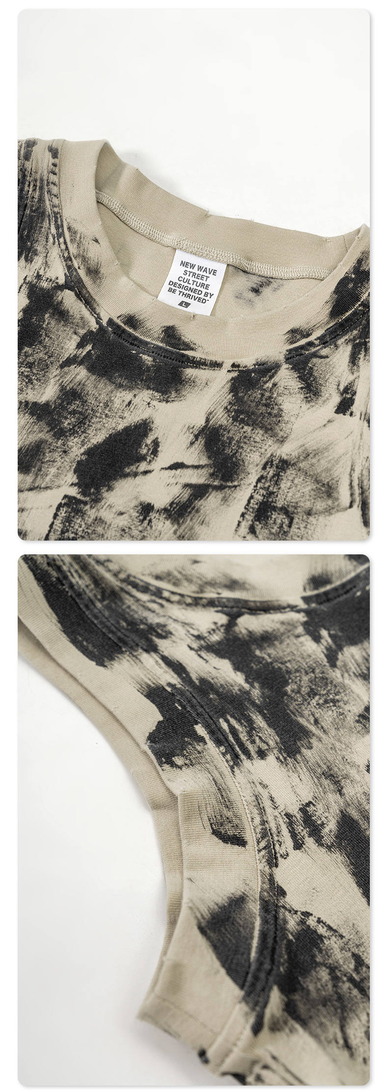 Distressed Athletic Sleeveless Vest BEN916