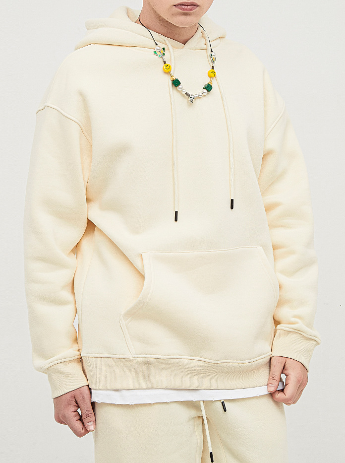  Loose Solid Color Hoodie Unisex BE2622