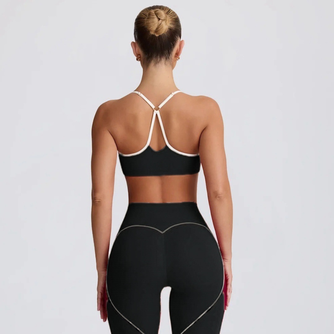 Colorblock Thin Strap U-Neck Racerback Tank Top SKL-FNK25119