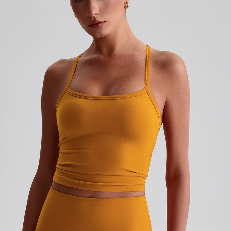 Western-Style Open-Back Quick-Dry Yoga Tank Top for Fitness SKL-LQ2159