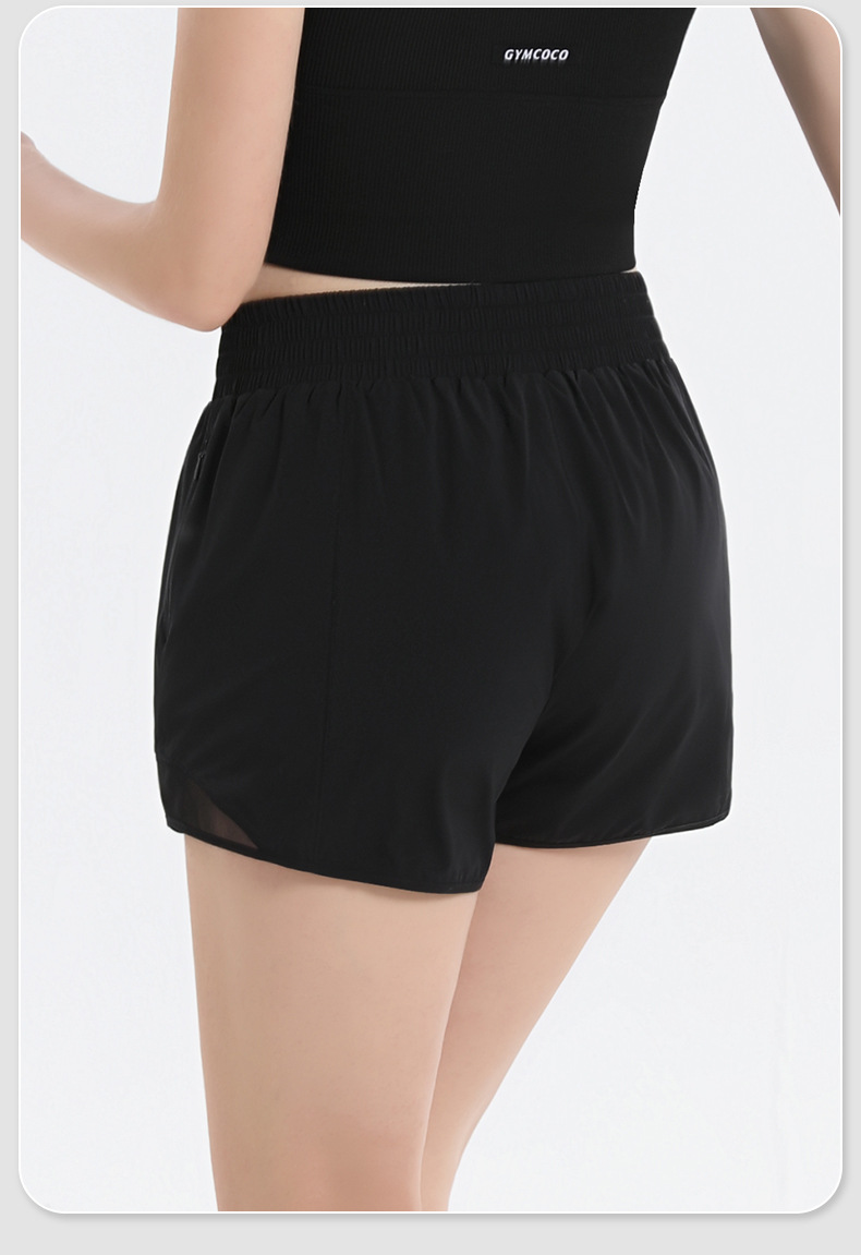 Sport Women's Three-Quarter Pants Running Cycling Double-Layer Shorts SKL-QY-K3522