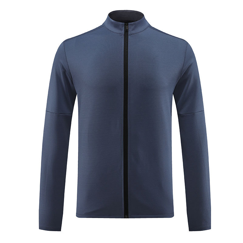 Men's Stand Collar Zip-Up Cardigan Jacket W008