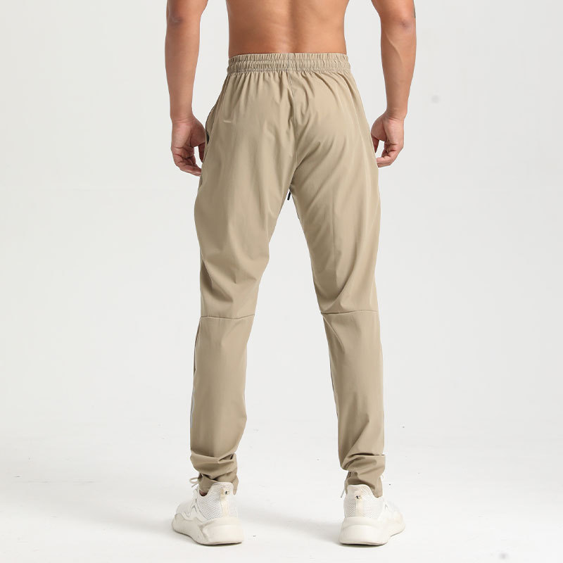 Men's Loose Straight Quick Dry Ice Silk Feel Long Pants 5593